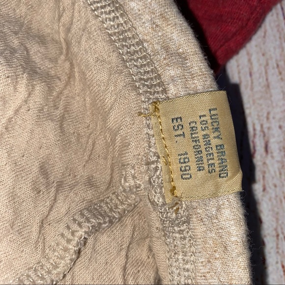 Lucky brand men’s Henley long sleeve shirt large - Picture 6 of 9